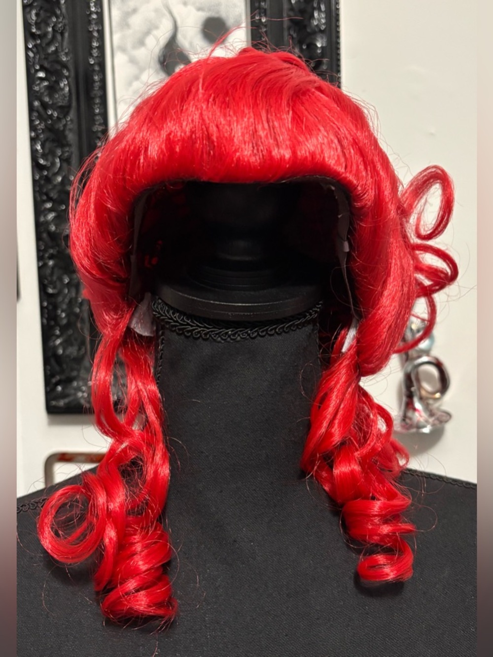 Dolls Kill Red Braided Wig